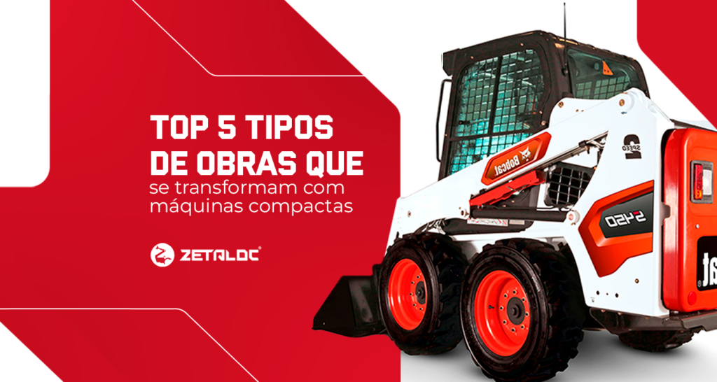 máquinas para obras em espaços pequenos