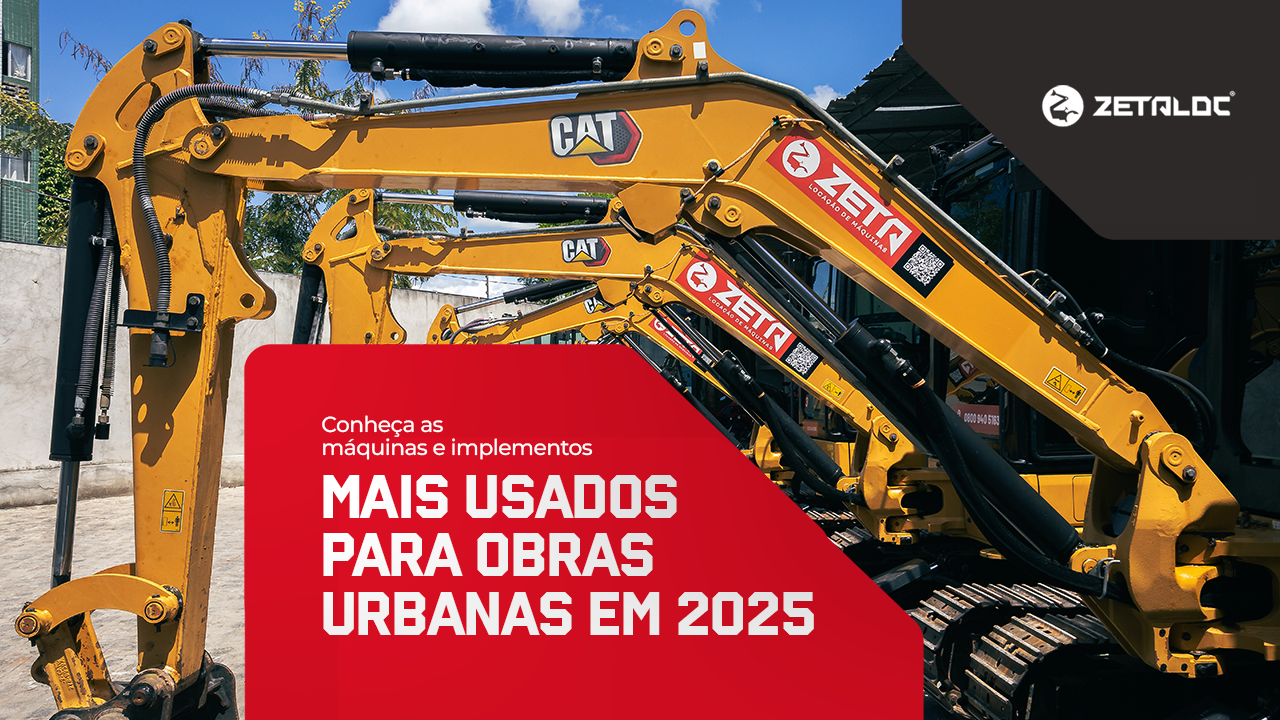 Conheça as máquinas e implementos mais usados para obras urbanas em 2025