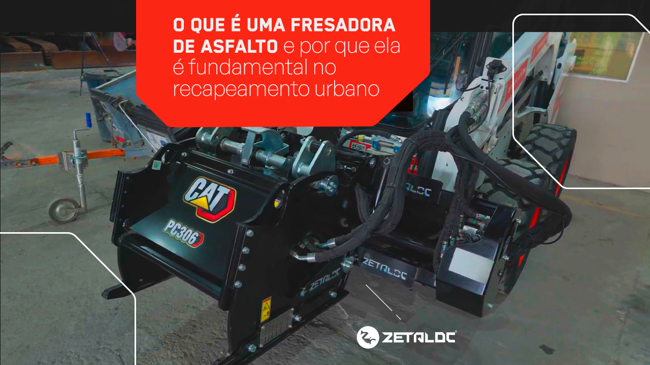 O que é uma fresadora de asfalto e por que ela é fundamental no recapeamento urbano?