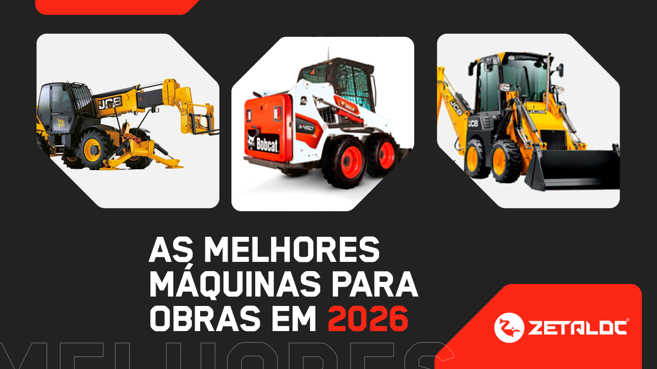 As Melhores Máquinas para Obras em 2026: Eficiência, Tecnologia e Produtividade em Alta
