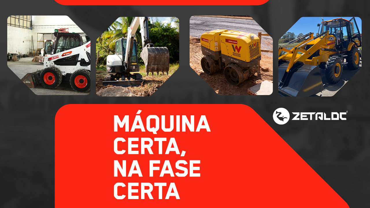 Como planejar a locação de máquinas para obras com várias fases
